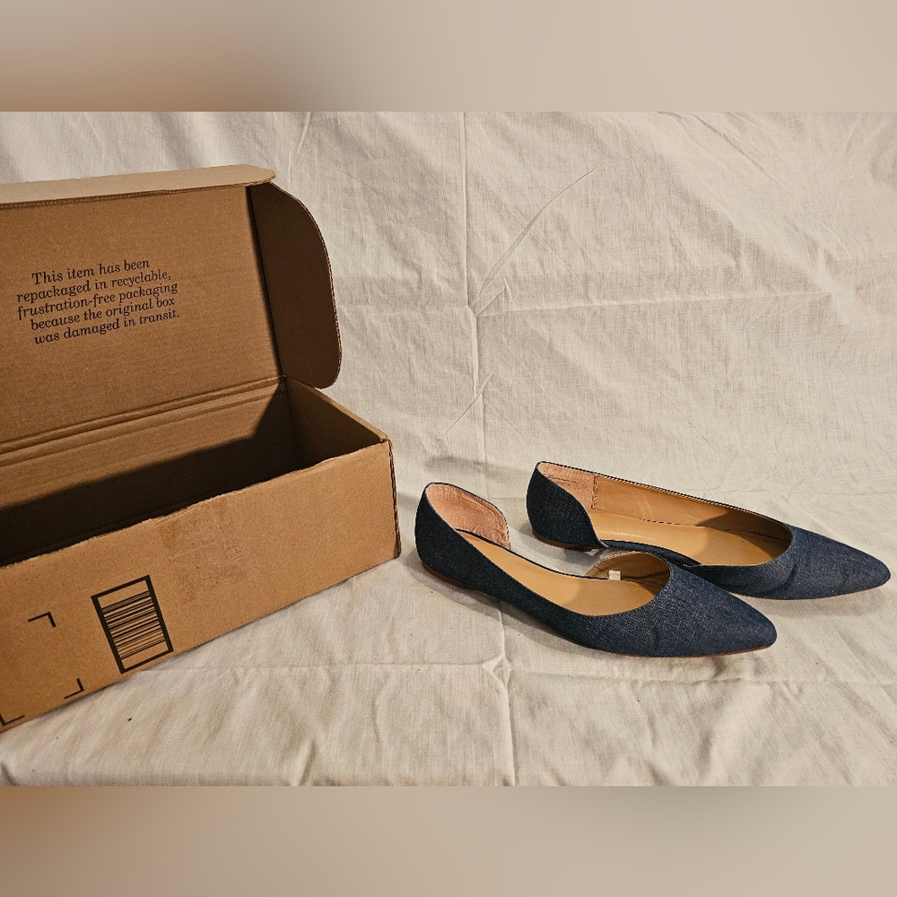 A New Day Denim Color Flats Size 12